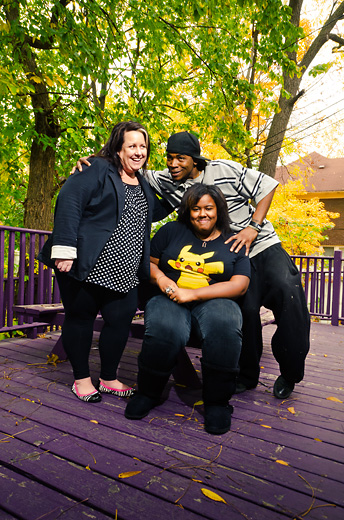 Colleen O'Brien, Eric Streeter and Tiffany Cho at Ozone House in Ypsilanti