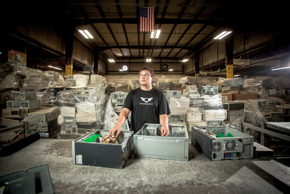 Abel Berends works at Comprenew as his summer job. 