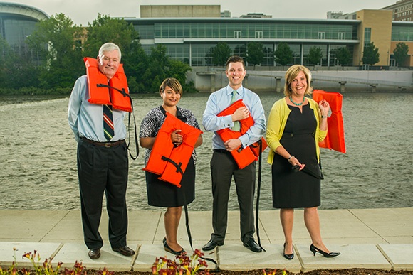 Stuart Ray, Mindy Ysasi, Mike Kerkorian, Ellen Carpenter from Grand Rapids' Nonprofits