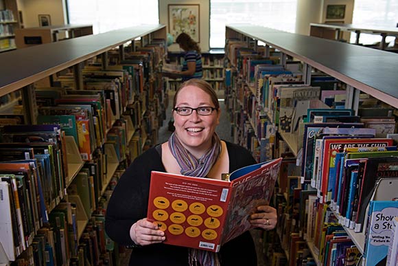 Andrea Vernola, children�s programming librarian at Kalamazoo Public Library