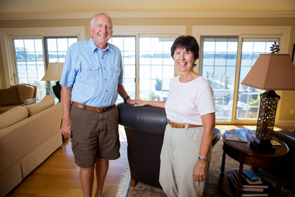 Gary and Beverly Zell in their Holland home.