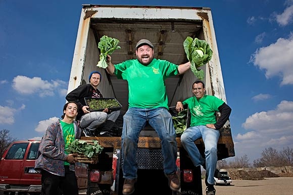 Jeremy Andrews and the Grown In BC Food Hub crew
