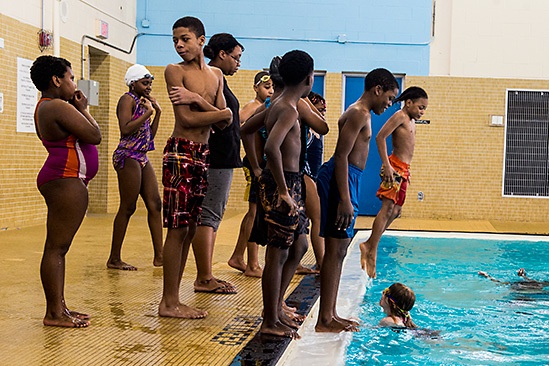 Detroit Swims, Burton International Academy